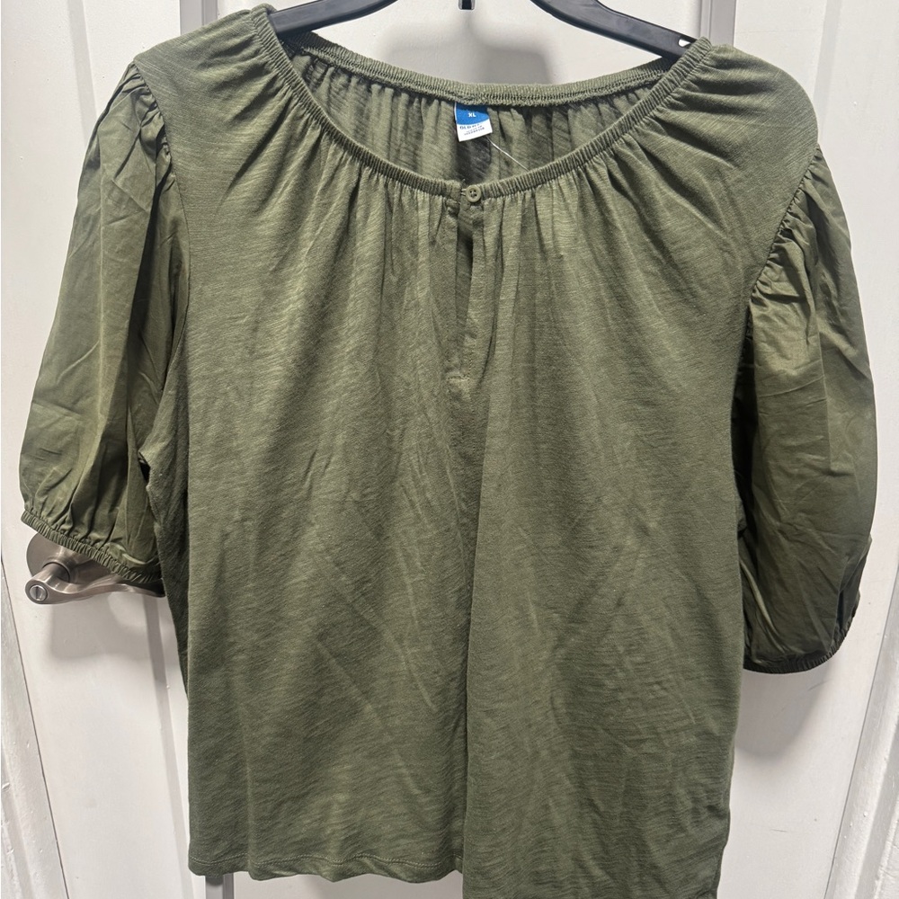 Old Navy Olive Green Blouse